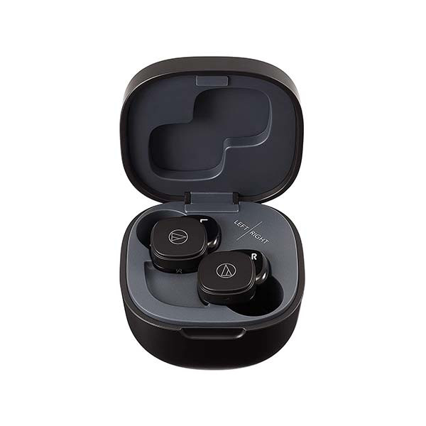 Audio-Technica - ATH-SQ1TWBK - Truly Wireless Earbuds - Black