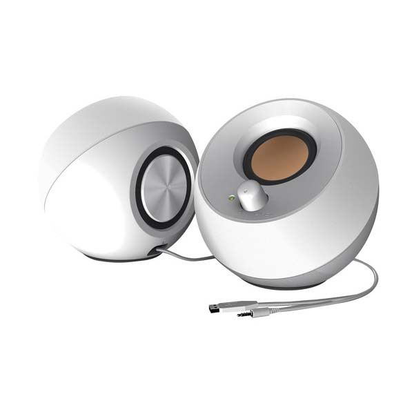 Creative Labs - Pebble - 51MF1680AA001 - USB Desktop Speakers - White