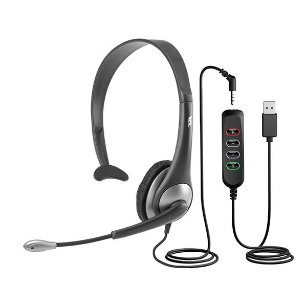 Cyber Acoustics - AC-104USB - USB Monaural PC Headset