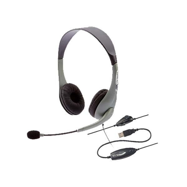 Cyber Acoustics - AC-840 - Usb Mono Headset - Black