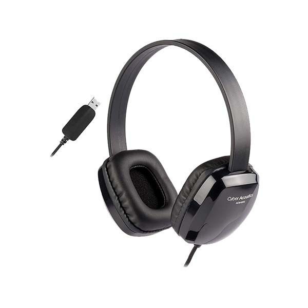 Cyber Acoustics - ACM-6005 - USB Stereo Headphones - Black
