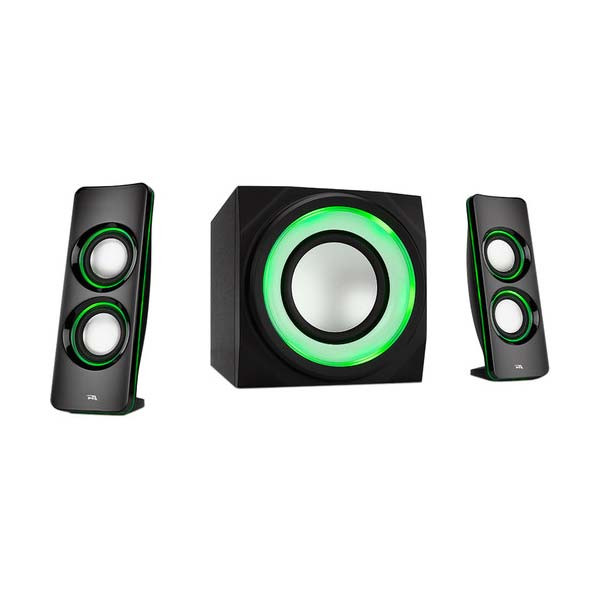 Cyber Acoustics - CA-3712BT - 2.1-Channel Bluetooth Speaker System with LED Lighting