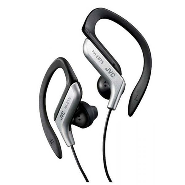 JVC - HA-EB75 - Sports Ear Clip Headphones - Silver