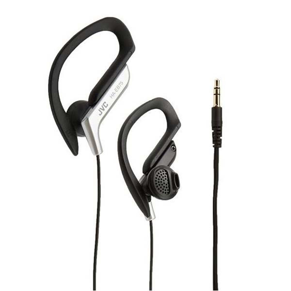 JVC - HA-EB75 - Sports Ear Clip Headphones - Silver