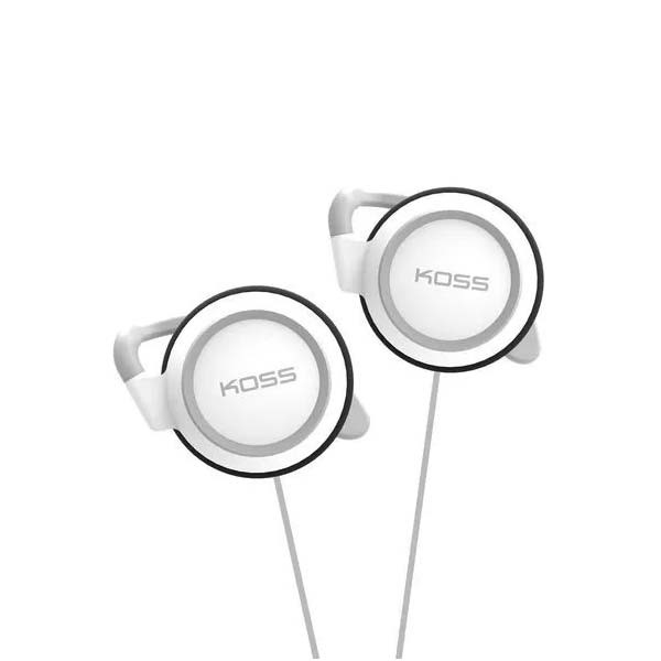 Koss - KSC21 - SportClip Ear Headphones - White