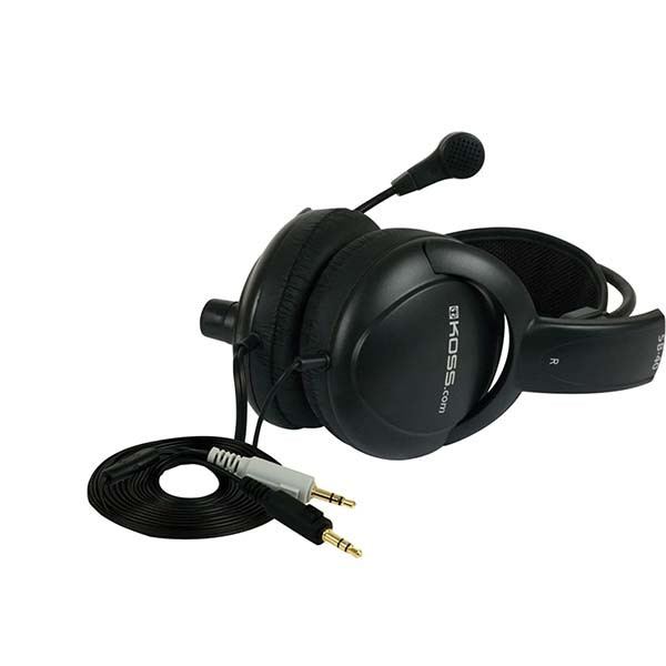 Koss - SB40 - Communication Headset with Noise-Canceling Microphone - Black
