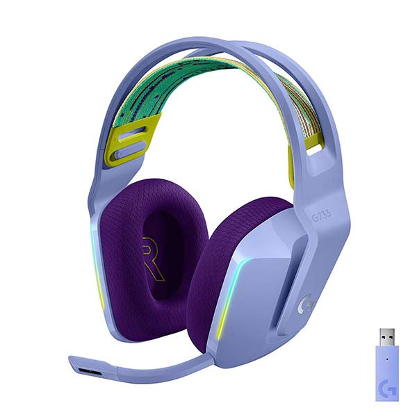 Logitech - G733 - 981-000889 - Lightspeed Wireless RGB Gaming Headset - Lilac