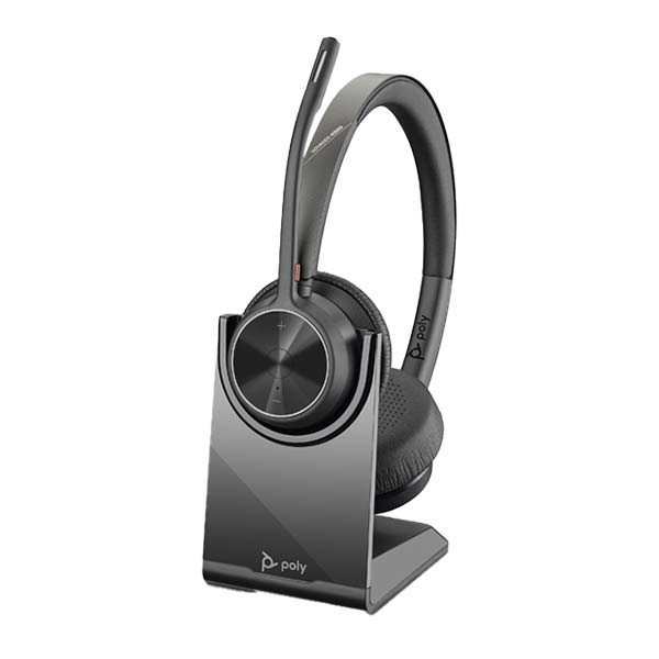 Plantronics - Voyager 4320 UC - 218476-02 - USB-A Bluetooth Office Headset with Stand
