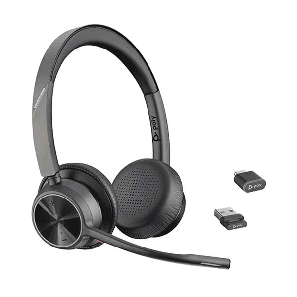 Plantronics - Voyager 4320 - 218476-01 - UC Headset with Charge Stand
