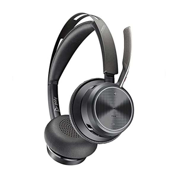 Plantronics - Voyager Focus 2 - M - 214433-02 - USB-C Bluetooth Headset with Stand