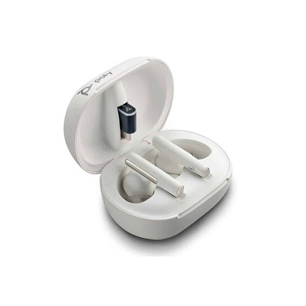 Plantronics - Voyager Free 60 UC - 220759-02 - USB-C - MS-Teams - True Wireless Earbuds - White