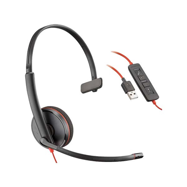 Plantronics - Blackwire 3215 -209746-101 - Corded UC Headset 