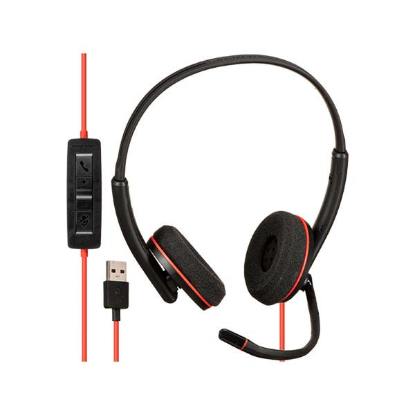 Plantronics - Blackwire C3220 - 209745-104 - USB-A Headset, Black