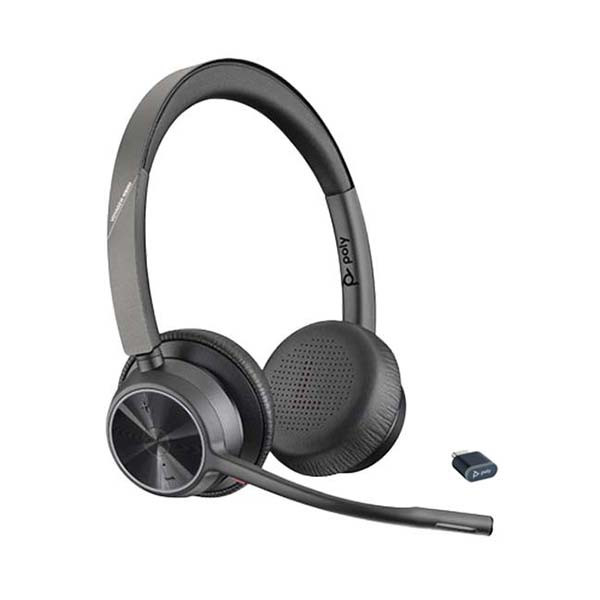Plantronics - Voyager 4320 UC - 218479-01 - USB-C Bluetooth Office Headset with Stand