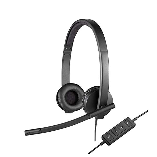 Logitech - H570e - 981-000574 - Wired USB Stereo Headset