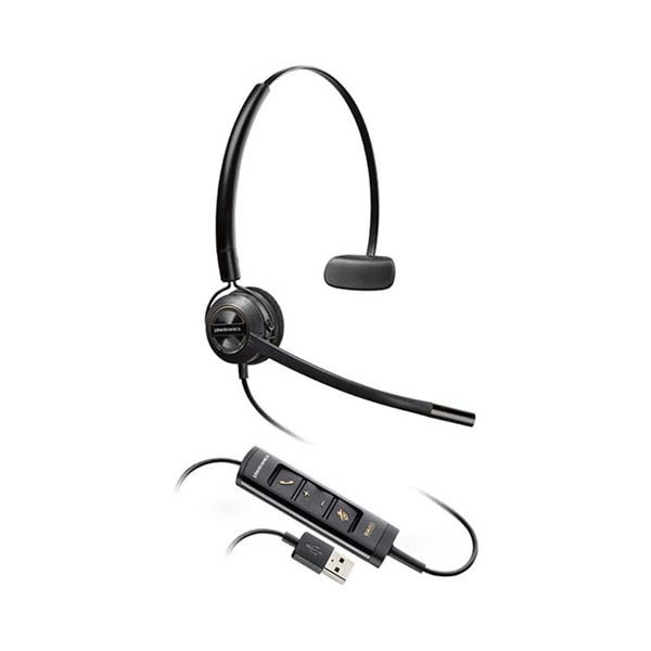 Plantronics - EncorePro - HW545 - 203474-01 - USB Convertible Monaural Headset