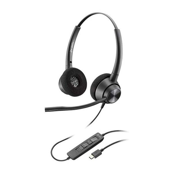 Plantronics - EncorePro 320 - 214571-01 - Dual USB-C Call Center Headset