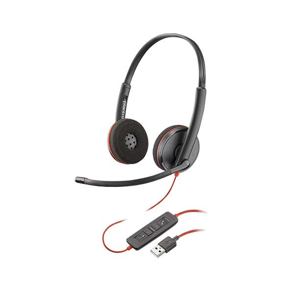 Plantronics - Blackwire C3220 - 209745-104 - USB-A Headset, Black