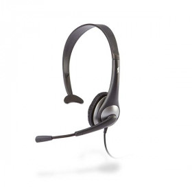 Cyber Acoustics - AC-104 - Monaural PC Headset with Single Plug and Y-adapter
