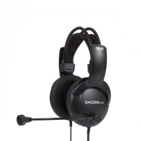 Koss - SB40 - Communication Headset with Noise-Canceling Microphone - Black