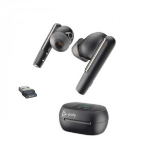 Plantronics - Voyager Free 60+ UC - 216065-01 - USB-A - Touchscreen True Wireless Earbuds - Black
