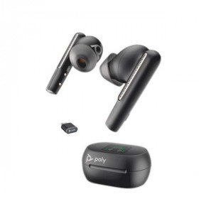 Plantronics - Voyager Free 60+ UC - 216065-02 - USB-C - Touchscreen True Wireless Earbuds - Black