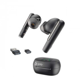 Plantronics - Voyager Free 60+ UC - 216066-02 - USB-C - MS-Teams - Touchscreen True Wireless Earbuds - Black