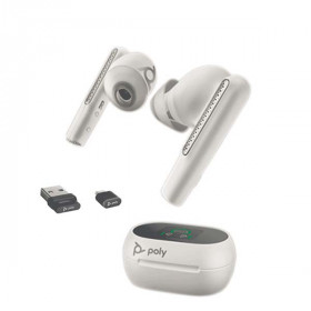 Plantronics - Voyager Free 60+ UC - 216754-01 - USB-A - Touchscreen True Wireless Earbuds - White