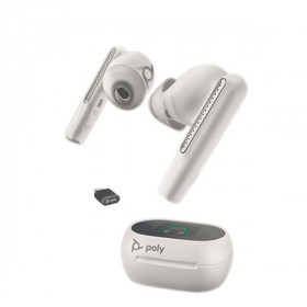 Plantronics - Voyager Free 60+ UC - 216755-02 - USB-C - MS-Teams - Touchscreen True Wireless Earbuds - White